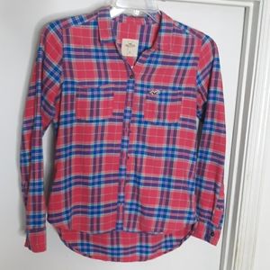NWT Hollister plaid shirt